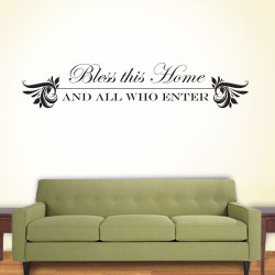 Bless This Home Wall Decal