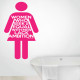 Women Lack Ambition Wall Decal