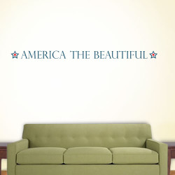America The Beautiful Wall Decal