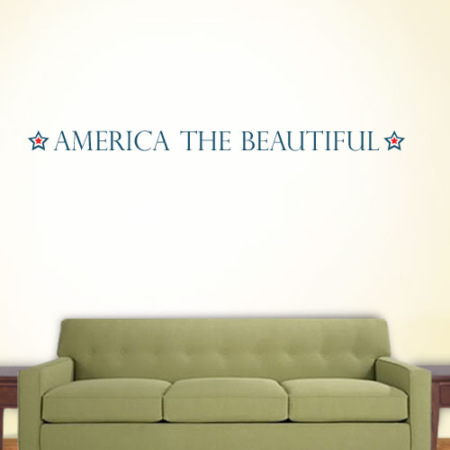 View ProductAmerica The Beautiful Wall Decal