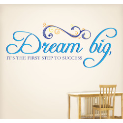 Dream Big First Step To Success Wall Decal