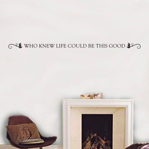 View ProductWho Knew Life Could Be This Good Wall Decal