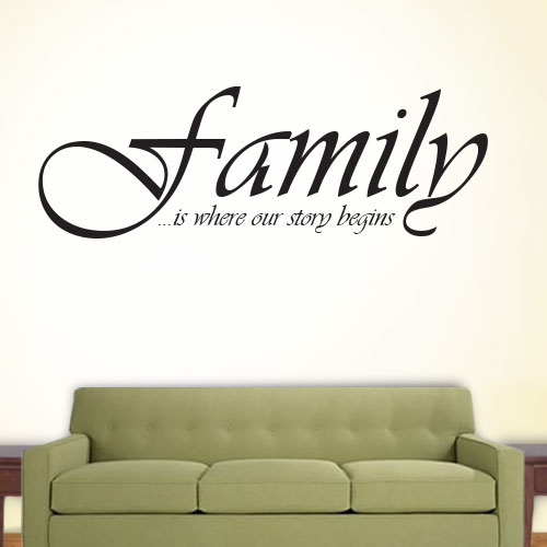 View Product Family Is Where Our Wall Decal