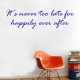 Its Never To Late Wall Decal