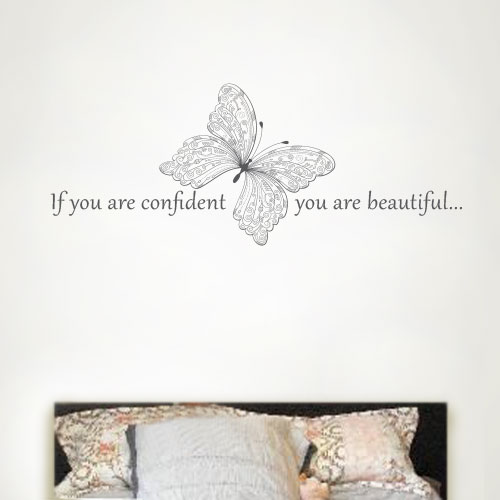 View Product If You Are Confident Wall Decal