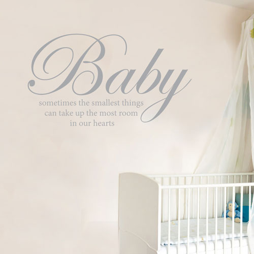 View Product Baby Sometimes Wall Decal