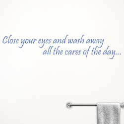 Close Your Eyes Wall Decal