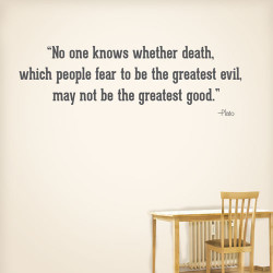No One Knows About Death Wall Decal