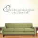 What I Love Wall Decal