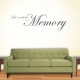 Lets Make A Memory Wall Decal