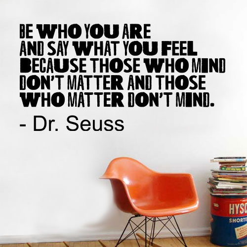 View Product Be Who You Are Wall Decal
