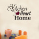The Kitchen Is The Heart Wall Decal