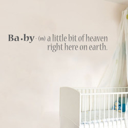 Baby A Little Wall Decal