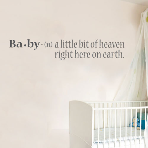 View Product Baby A Little Wall Decal
