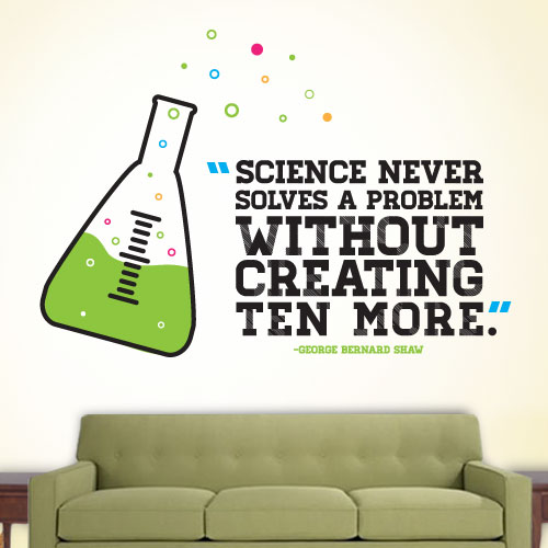 View Product Science Problems Wall Decal