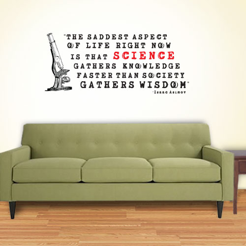 View ProductScience Gathers Knowledge Wall Decal