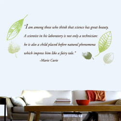 Science Beauty Wall Decal
