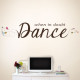 When In Doubt Dance Wall Decal
