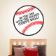 Im The One With The Wicked Curveball Wall Decal