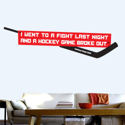 Hockey Fight Wall Decal