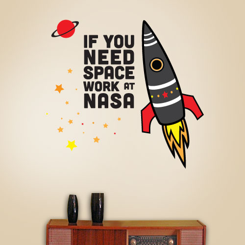 View ProductNeed Space Nasa Wall Decal