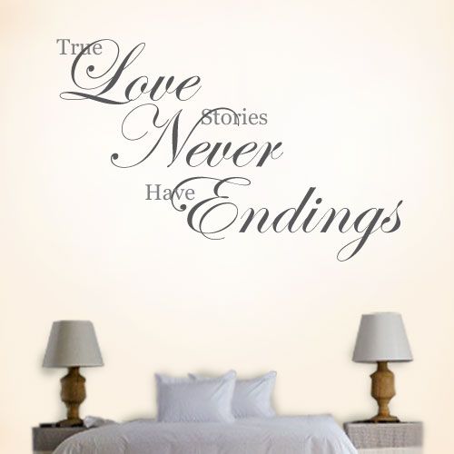 View ProductTrue Love Stories Wall Decal