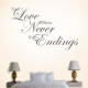 True Love Stories Wall Decal