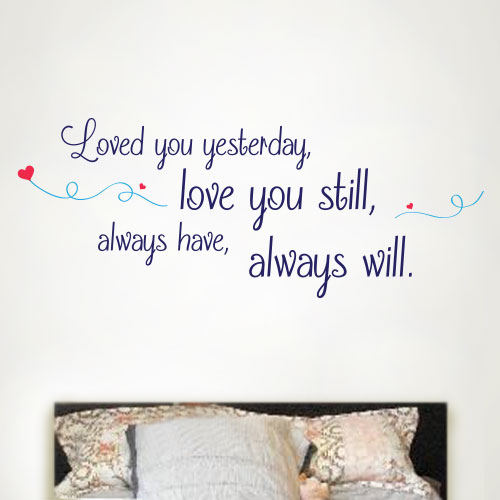 View ProductLove You Always Wall Decal