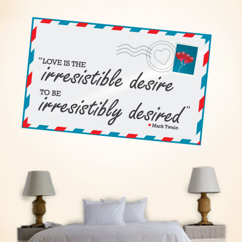 View ProductLove Irrisistibly Wall Decal