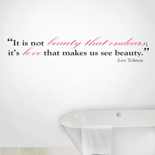 View Product Love Beauty Wall Decal