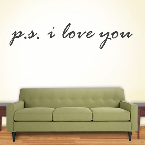View ProductP S I Love You Wall Decal
