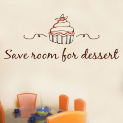 Save Room For Dessert Wall Decal
