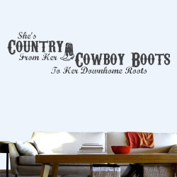 Shes Country From Wall Decal
