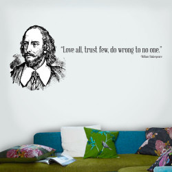 Love All Trust Few Wall Decal