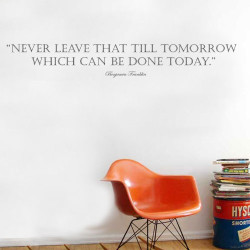 Never Leave That Wall Decal