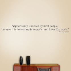 Opportunity Is Missed Wall Decal