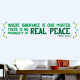 Real Peace Wall Decal