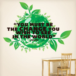 Be The Change Wall Decal