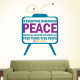 Peace Television Wall Decal