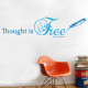Thought Is Free Wall Decal