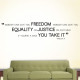 Nobody Gives Freedom Wall Decal