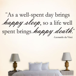 Happy Sleep Happy Death Wall Decal