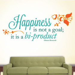 Happiness Biproduct Wall Decal