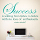 Success Enthusiasm Wall Decal