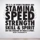 The Five Ss of Sports Training Wall Decal