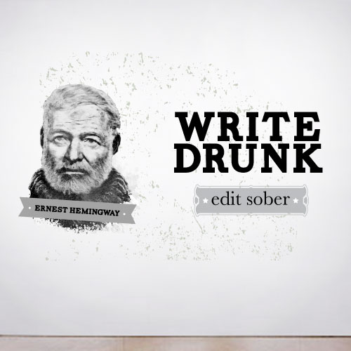 View ProductWrite Drunk Wall Decal