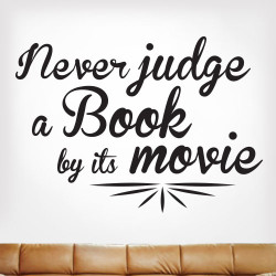Dont Judge A Book By Its Movie Wall Decal