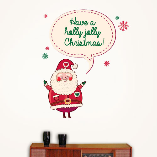 View ProductHolly Jolly Christmas Wall Decal