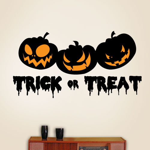 View ProductTrick Or Treat Pumpkins Wall Decal