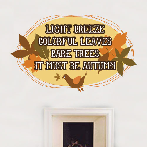 View ProductIt Must Be Autumn Wall Decal